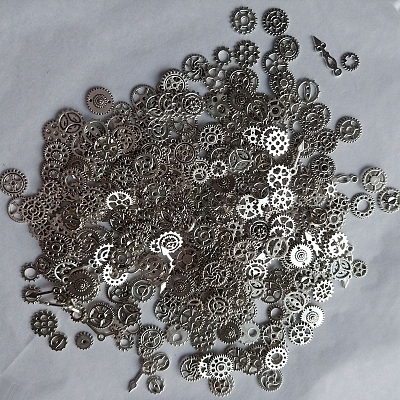 Zinc Alloy  Open Back Bezel Cabochons PALLOY-WH0072-82P-RS-1