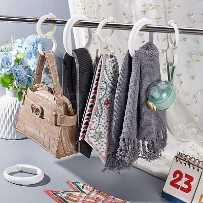 6Pcs 2 Style Plastic Hook Hangers FIND-WR0010-29-1
