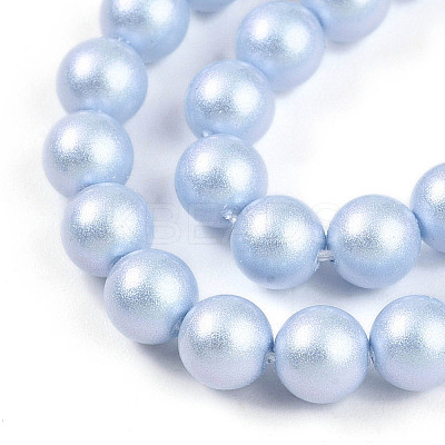 Baking Paint Pearlized Glass Pearl Bead Strands HY-N002-5mm-C04-1