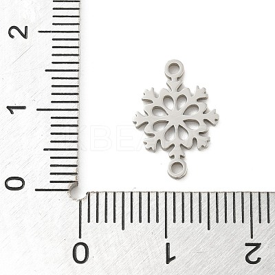 201 Stainless Steel Laser Cut Connector Charms STAS-R133-02P-10-1