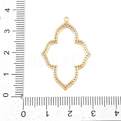 Brass Micro Pave Cubic Zirconia Pendants KK-Z133-05G-02-1