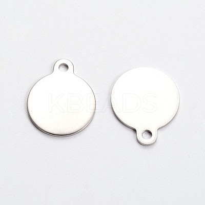 Tarnish Resistant 201 Stainless Steel Mirror Polished Finish Stamping Blank Tag Pendants STAS-L166-01-1