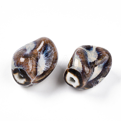 Handmade Porcelain Beads PORC-N008-06J-1