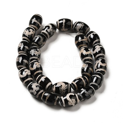 Tibetan Style dZi Beads Strands G-F726-A01-1