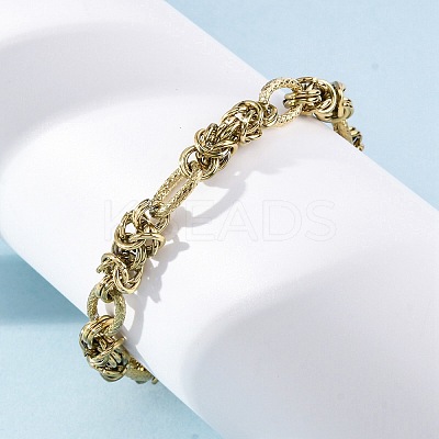304 Stainless Steel Ovel Link Chain Anklets for Men Women AJEW-Q010-001G-1