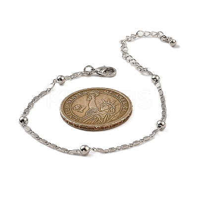 Rack Plating Brass Link Chain Bracelets for Women BJEW-G735-03P-1