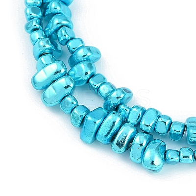 Baking Paint Electroplated Synthetic Non-magnetic Hematite Beads Strands G-H072-D01-01A-1