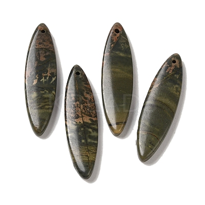 Natural Picasso Jasper Pendants G-Q161-06B-1