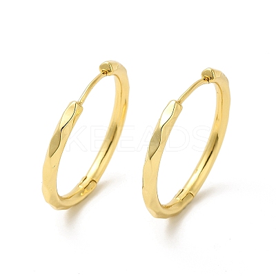 Rack Plating Brass Hinged Hoop Earrings for Women EJEW-E270-30G-1
