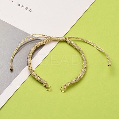 Adjustable Braided Polyester Cord Bracelet Making AJEW-JB00763-01-1