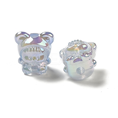 UV Plating Rainbow Iridescent Acrylic Beads X-PACR-M002-01-1
