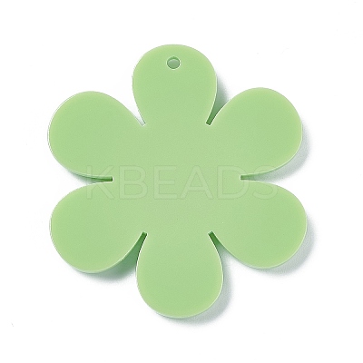 Opaque Acrylic Big Pendants OACR-P012-B07-1