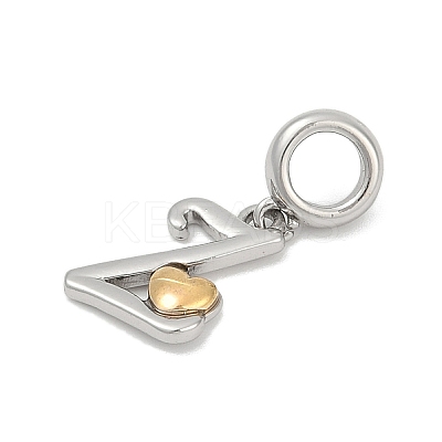Brass European Dangle Charms LS-KK-Z097-01Z-GP-1