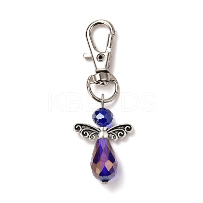 Faceted Teardrop Glass Pendants HJEW-JM00534-1