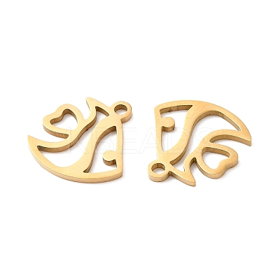 201 Stainless Steel Pendants STAS-I199-D01-G-1