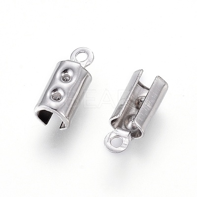 Tarnish Resistant 304 Stainless Steel Cord Ends STAS-F232-02-P-1