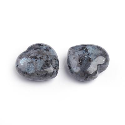 Natural Larvikitee Heart Love Stone G-I274-46B-1