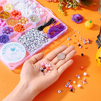 DIY 24 Style ABS & Acrylic Beads Jewelry Making Finding Kit DIY-TAC0031-01-1