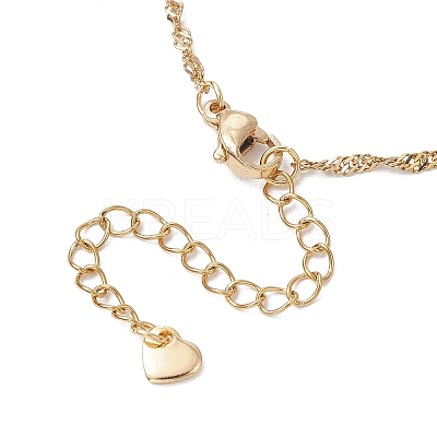 2Pcs 2 Colors 304 Stainless Steel Singapore Chain Bracelet Making AJEW-JB01306-1