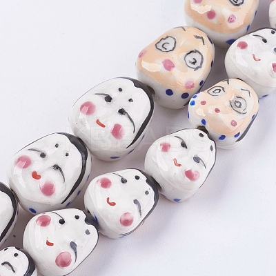 Handmade Porcelain Beads PORC-G002-32-1
