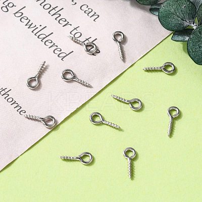 Tarnish Resistant 304 Stainless Steel Screw Eye Pin Peg Bails STAS-L234-165C-P-1