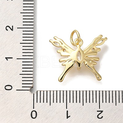 Rack Plating Brass Micro Pave Cubic Zirconia Pendants KK-I720-38G-1