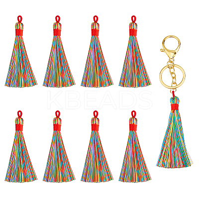 30Pcs Polyester Tassel Big Pendant Decorations FIND-FH0010-73-1