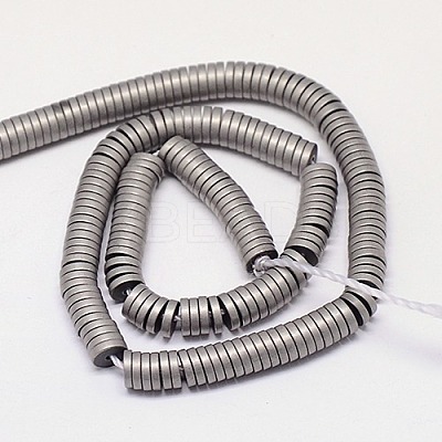Electroplate Non-magnetic Synthetic Hematite Beads Strands G-J164B-4mm-06-1