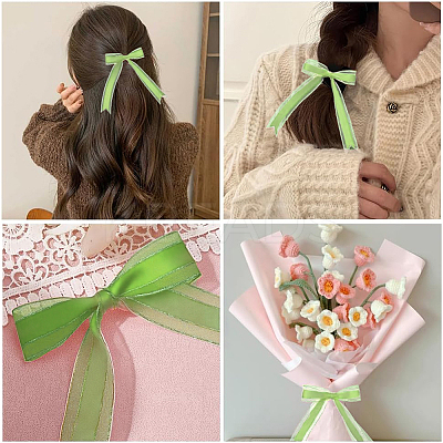 1Roll Solid Color Organza Ribbons ORIB-CY0001-03E-1