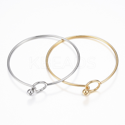 304 Stainless Steel Bangle BJEW-H530-01-1