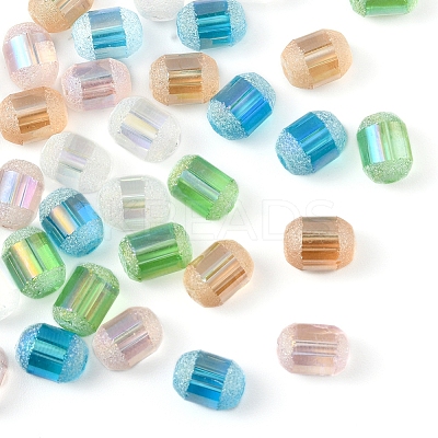50Pcs 5 Colors Transparent Electroplate Glass Beads Strands EGLA-YW0001-36-1
