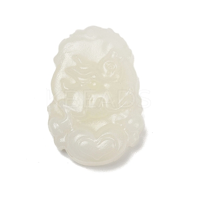 Natural White Jade Carved Pendants G-S384-01D-1