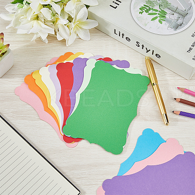 50Pcs 10 Colors DIY Paper Blank Greeting Cards AJEW-CP0010-26A-1