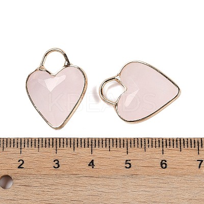 Natural Rose Quartz Faceted Pendans KK-L218-005G-04-1