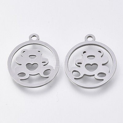 Non-Tarnish 201 Stainless Steel Pendants STAS-S110-057P-1