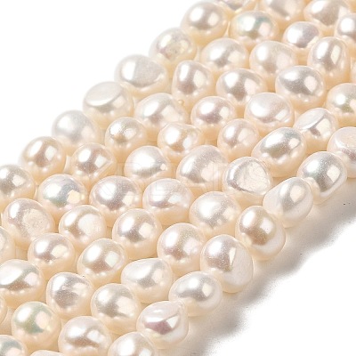 Natural Cultured Freshwater Pearl Beads Strands PEAR-E017-06-1
