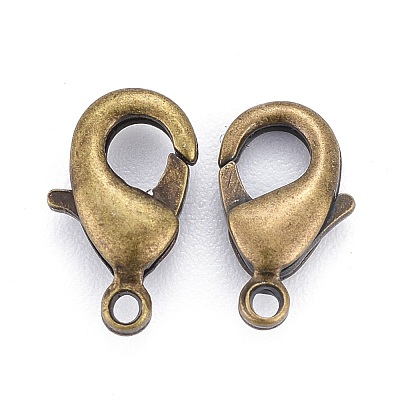 Brass Lobster Claw Clasps X-KK-901-AB-NF-1