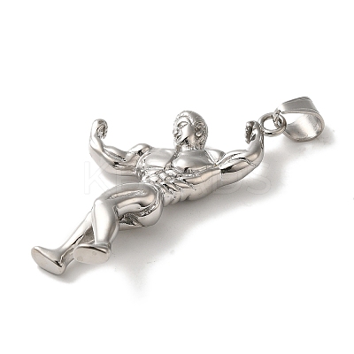 Non-Tarnish Hip Hop Fitness 316L Surgical Stainless Steel Pendants STAS-H194-01P-02-1