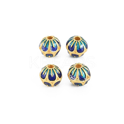 Rack Plating Alloy Enamel Beads ENAM-S130-13A-1