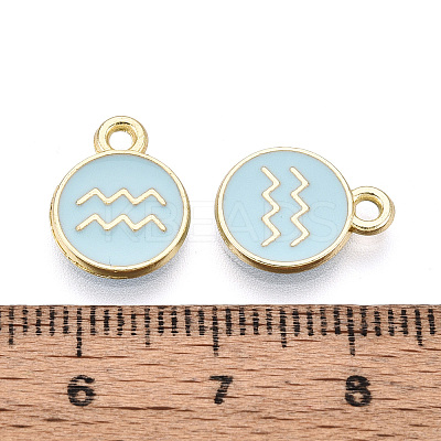 Alloy and Enamel Charms ENAM-T021-28C-1