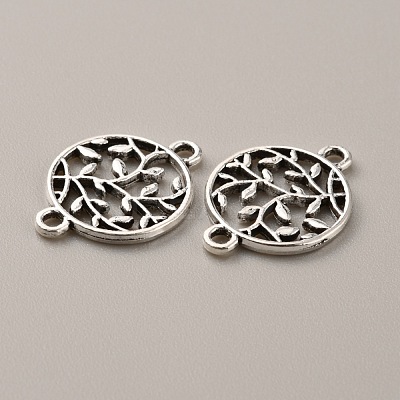 Tibetan Style Zinc Alloy Connector Charms FIND-WH0145-29AS-1