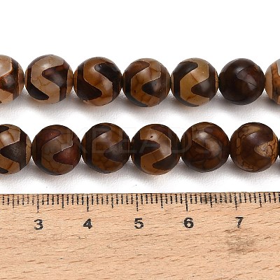 Tibetan Style dZi Beads Strands GG-CBA4812-B02-10MM-1
