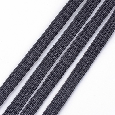 1/2 inch Flat Braided Elastic Rope Cord EC-R030-12mm-02-1