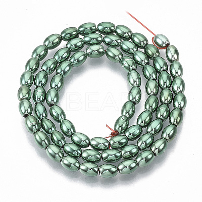 Electroplated Non-magnetic Synthetic Hematite Beads Strands G-S365-002B-1