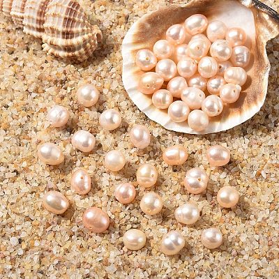 10Pcs Natural Cultured Freshwater Pearl Beads PEAR-YW0001-25B-1