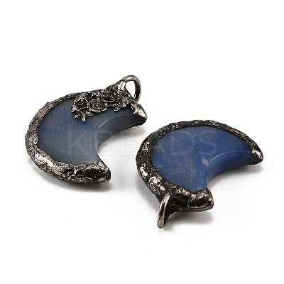 Natural Blue Aventurine(Dyed & Heated) Pendants G-H359-05AS-06-1
