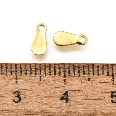 304 Stainless Steel Stamping Blank Tag Charms STAS-F311-04G-02-1