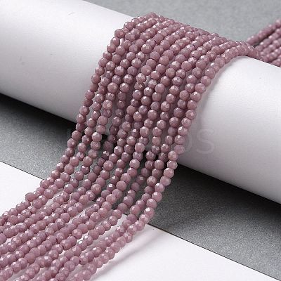 Glass Imitation Jade Beads Strands GLAA-H021-02-05-1