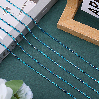 1 Roll Electrophoresis Iron Rhinestone Strass Chains CHC-GF0001-06D-1