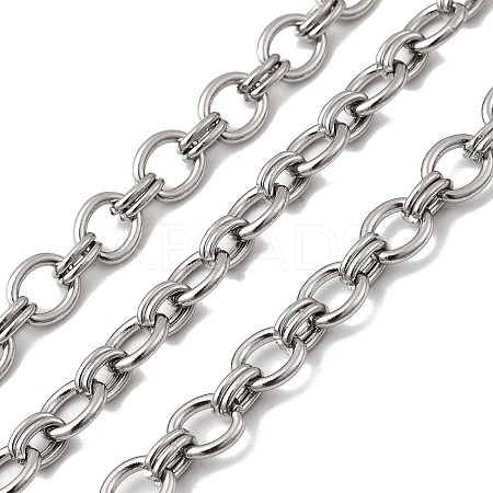 304 Stainless Steel Oval Link Chains CHS-Z007-01P-1